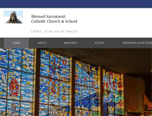 Tablet Screenshot of blessedsacramentmke.org